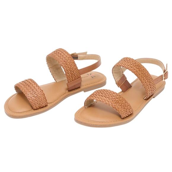 Isaac Mizrahi Live Womens Rosalyn Sandals US 9 M EU 39 Brown Tan NIB - Picture 1 of 11